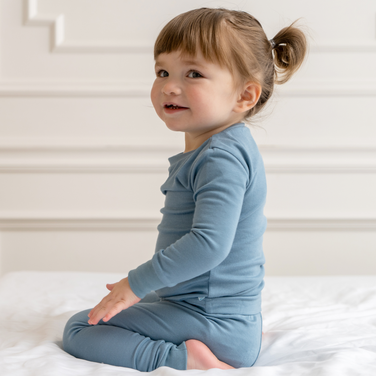 Toddler Bamboo Pajamas: Grey Star