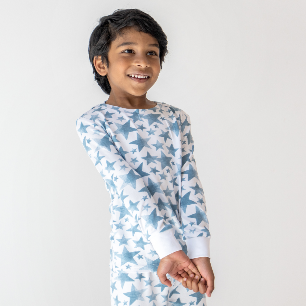 Toddler Bamboo Pajamas: Grey Star